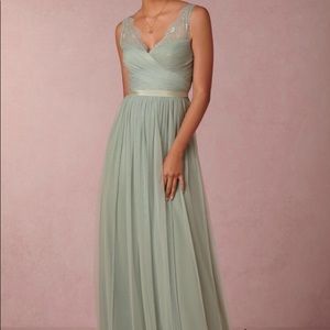 Bhldn fleur dress in seaglass
